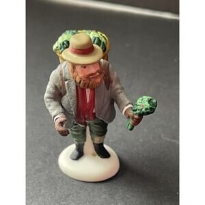 Dept. 56 Village Accessories "Chelsea Market Mistletoe Monger & Cart" - #5826-2